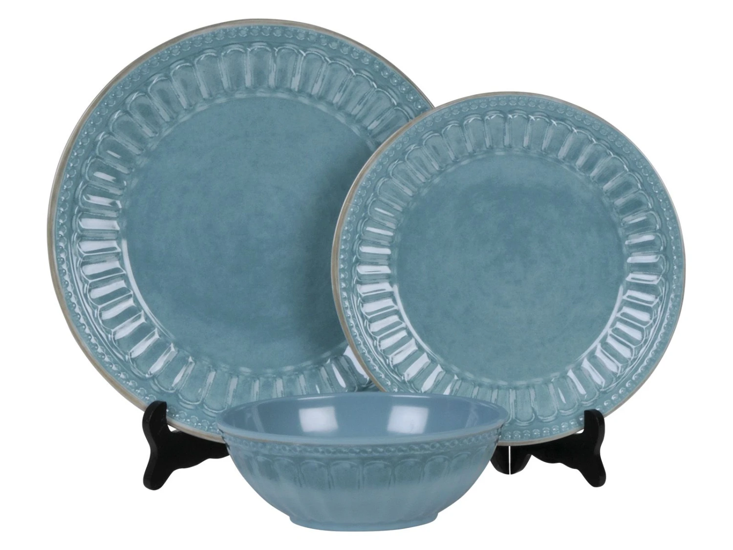 Flamefield Vintage Blue 12-delig Serviesset 3 Flamefield Vintage Blue 12-delig Serviesset