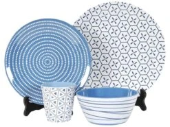 Bo-Camp Mix & Match Blauw 16-delig Serviesset -Buiten Kamperen bo camp mix match 16 delig serviesset 2 ecommerce