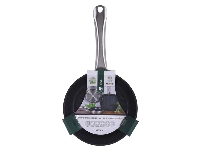 Excellent Houseware Ø 20 Cm Wave Koekenpan 4 Excellent Houseware Ø 20 Cm Wave Koekenpan - Afbeelding 2