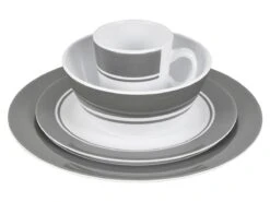 Bo-Camp Grijs 16-delig Serviesset -Buiten Kamperen melamineservies16dlggrijs4 4 ecommerce 6efa